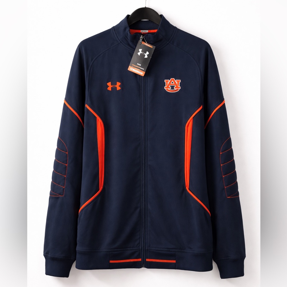 NWT [Under Armour] Auburn Tigers NCAA Full-Zip Jacket Performance Jacket Men’s L - Picture 2 of 16
